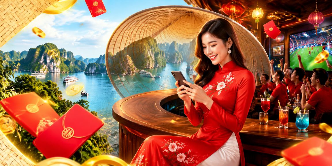 Không gian giải trí casino và cược thể thao trực tuyến tại Việt Nam với màn hình hiển thị kèo